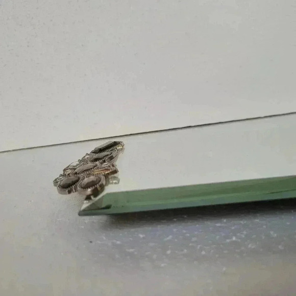 Pier 1 Imports Rhinestone Mirrored Dresser Trinket Tray - Picture 5 of 11